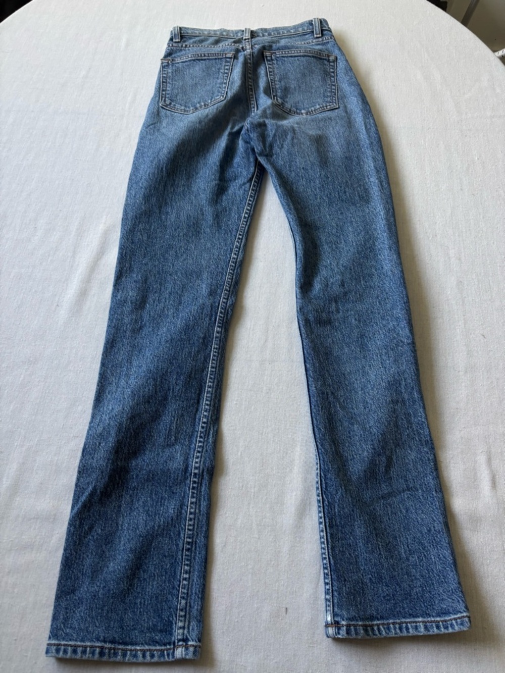 Reformation Liza High Rise Straight Jeans Laguna Wash Size 23 - Picture 7 of 14
